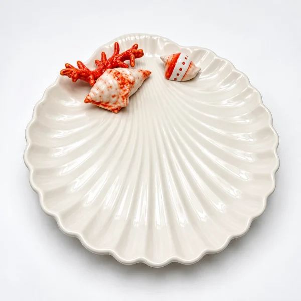 Red coral shell plate