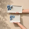 Seahorse and Shell Decorative Tray Medium seahorse napkin plate