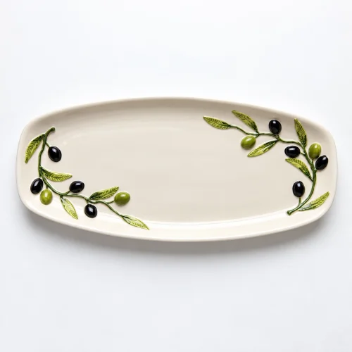 Large oval olive platter