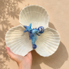 Triple Shell Bowl with Seahorse