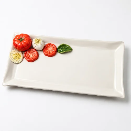 Medium mozzarella serving plate