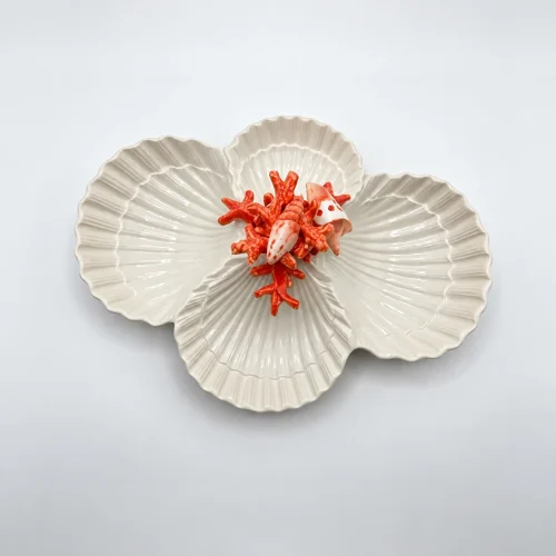 72c83412-6cbe-4d1f-9d1d-1223f06fca05 copy Red coral shell quadruple bowl