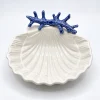 Seashell small bowl blue coral