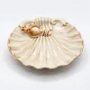 Large beige coral plate