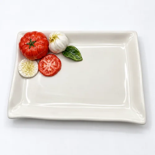 Small mozzarella side plate