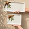 Small pine napkin plate