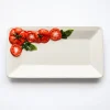 Small square tomato plate