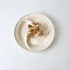 Beige coral appetizer plate