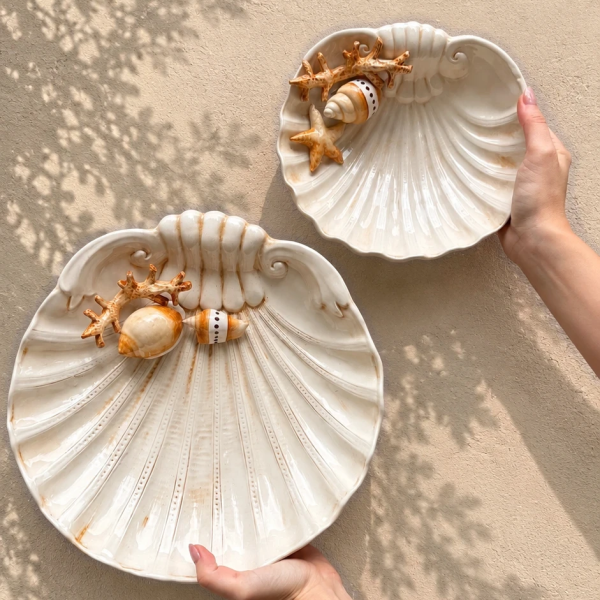 Medium beige coral plate