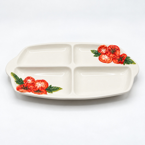 Large tomato appetizer platter