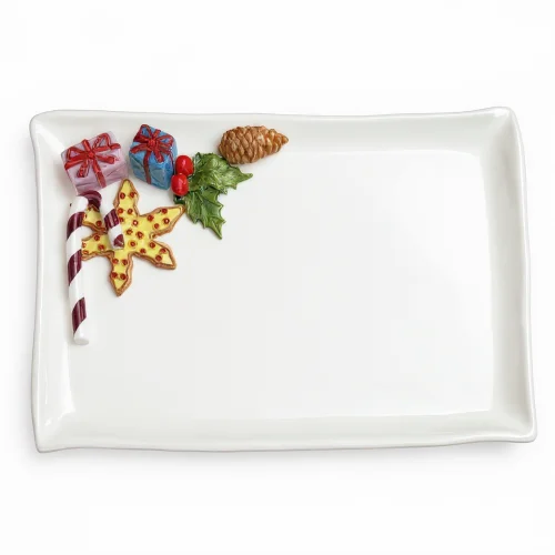 Large napkin plate candy
